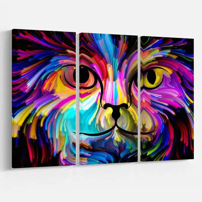 Oil Painting Print Multi-Piece Image on Wrapped Canvas L943