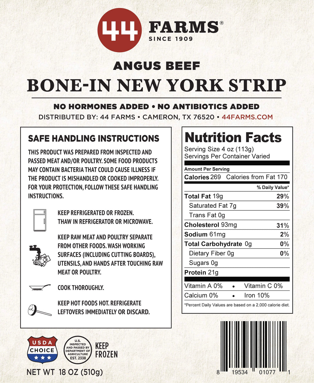 4 Steaks Bone-In Pack U830