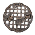 Brown/Black Cast Aluminum Frog Stepping Stone G4286
