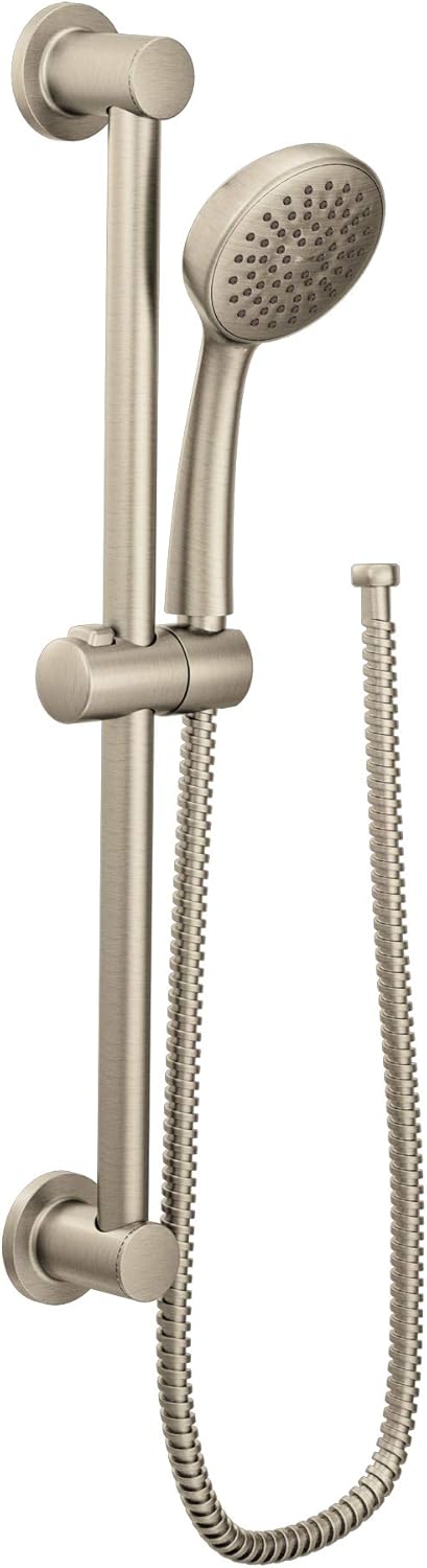 Chrome Handheld Shower with 24-Inch Slide Bar and 59-Inch Hose J222
