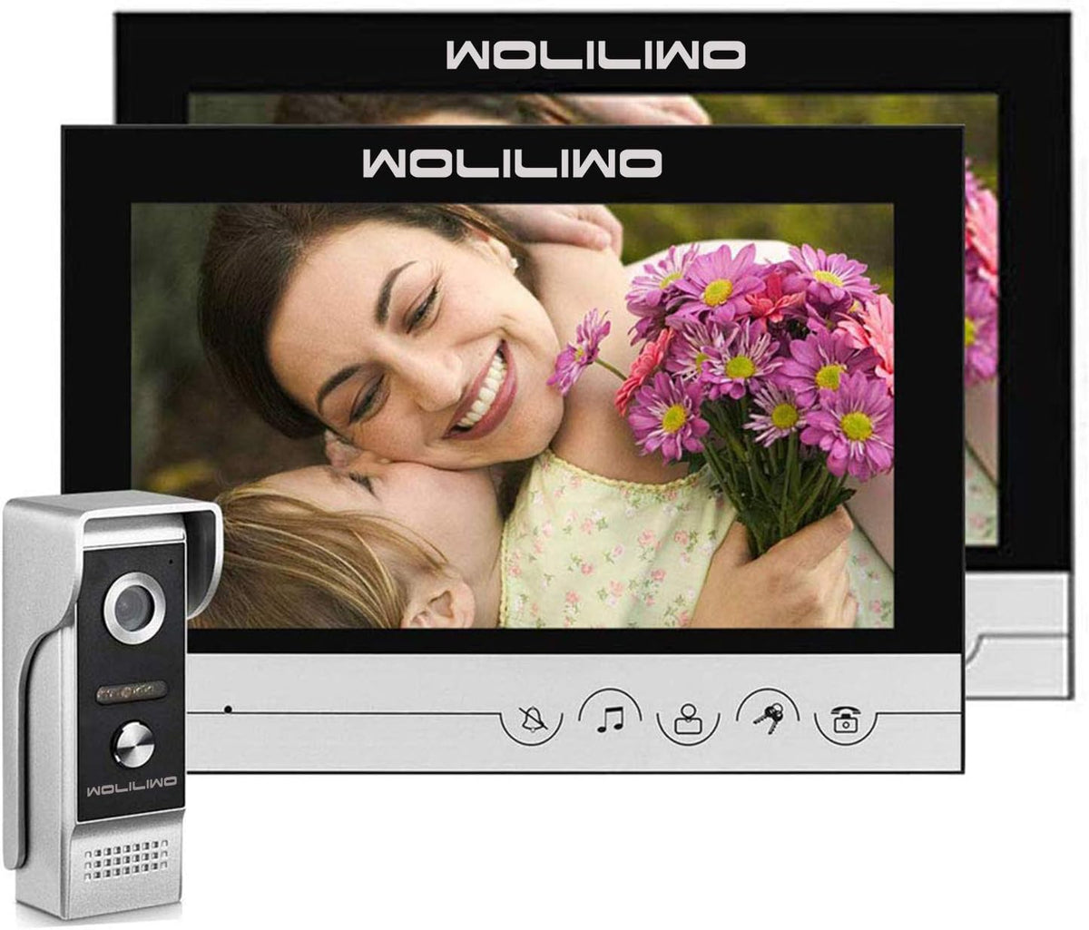 Wired Video Intercom System with 9 Inches Monitor and Camera O88248