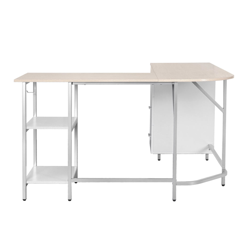 L-Shape Home Office Desk with Storage F2786