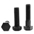 1/4 inch-20 x 7 inch Coarse Thread Grade 5 Hex Cap Screw Medium Carbon Steel Black Oxide Pk 100 Y352934
