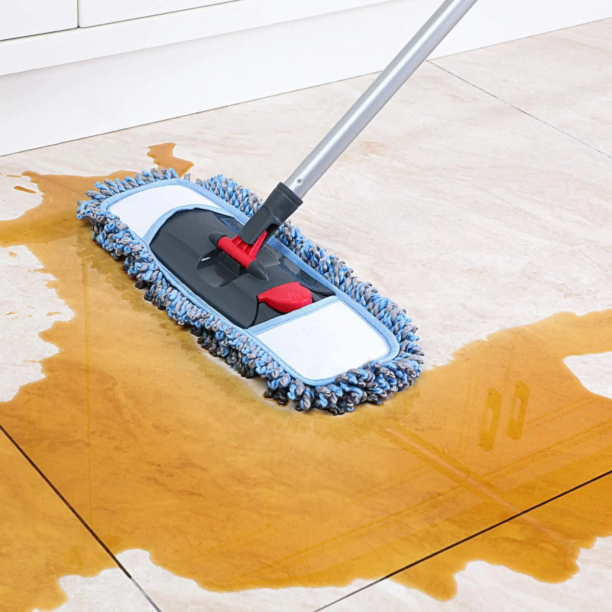 Microfiber Dust Mop Flat Mop for Tile Floor Marble Cleaning I23505