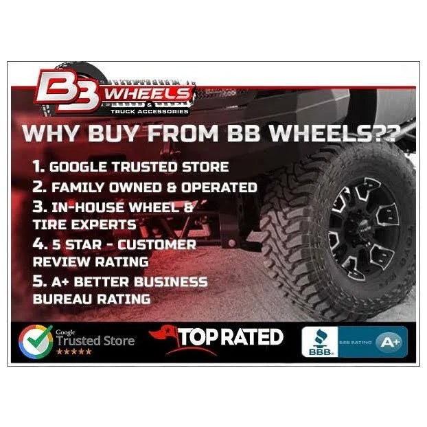 15x8 Black Torq Thrust D Wheels S9767
