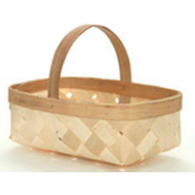 8 Quart Wood Basket with Wood Handle 10 PC A608272