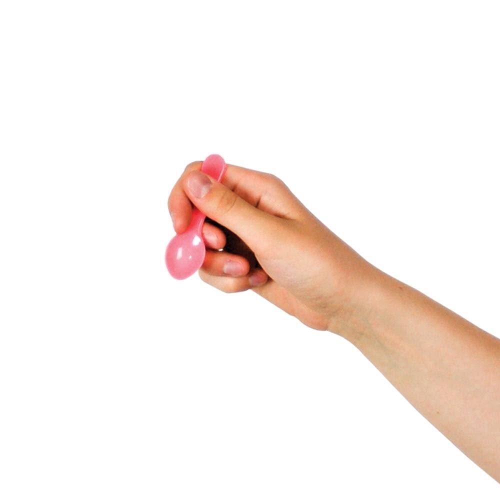 Transparent Green 3 in. Plastic Mini Tasting Spoons B30271