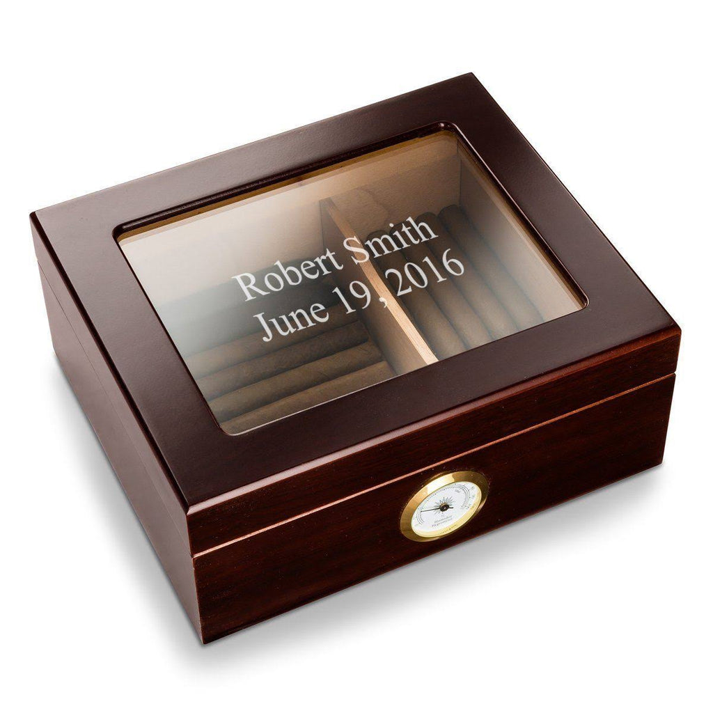 Mahogany Glass Top Humidor Y426522