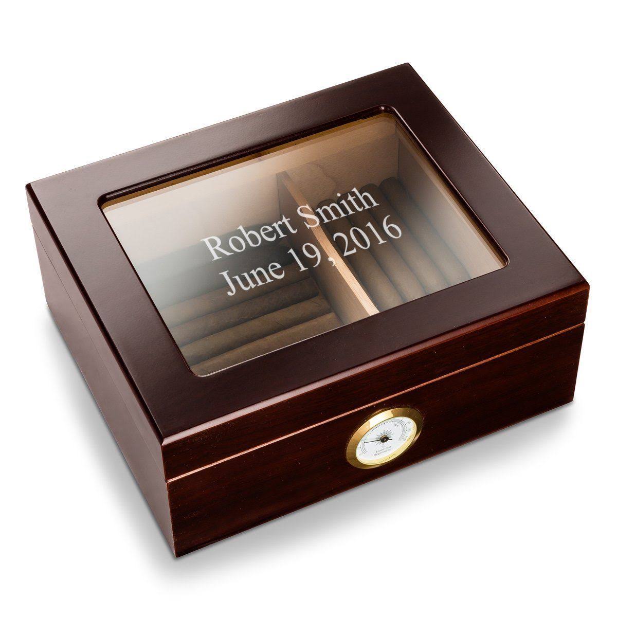 Mahogany Glass Top Humidor Y426522